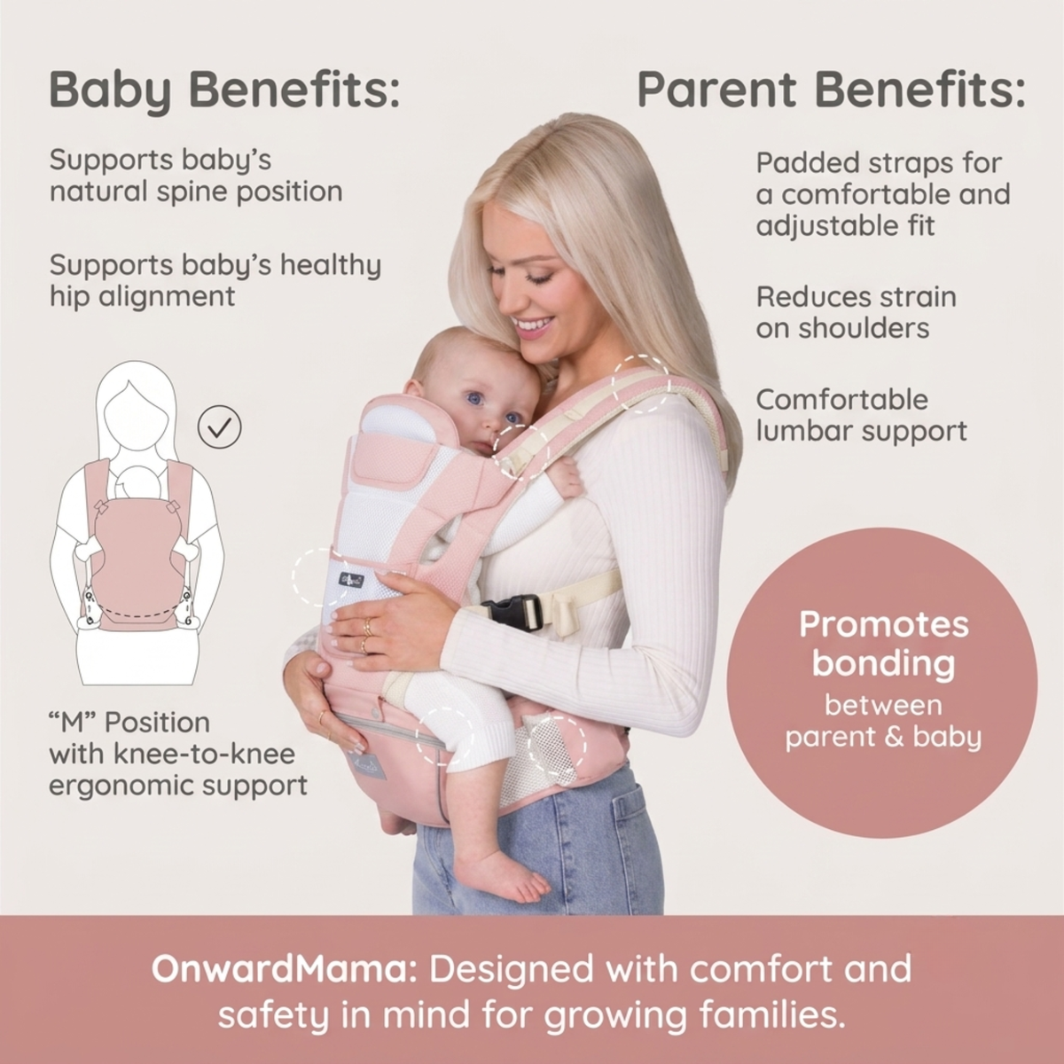 The OnwardMama™ Hip Carrier 2.0